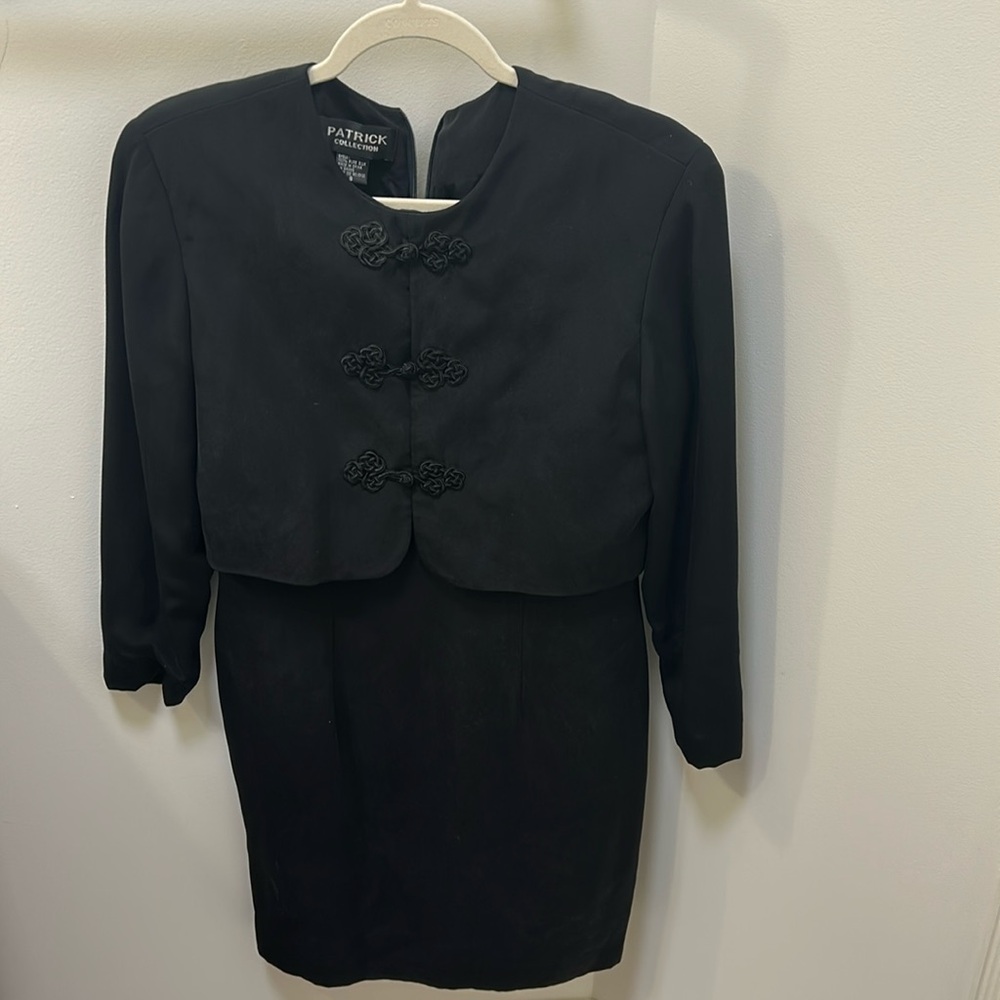 Black silk dress, sz 8